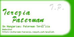 terezia paterman business card